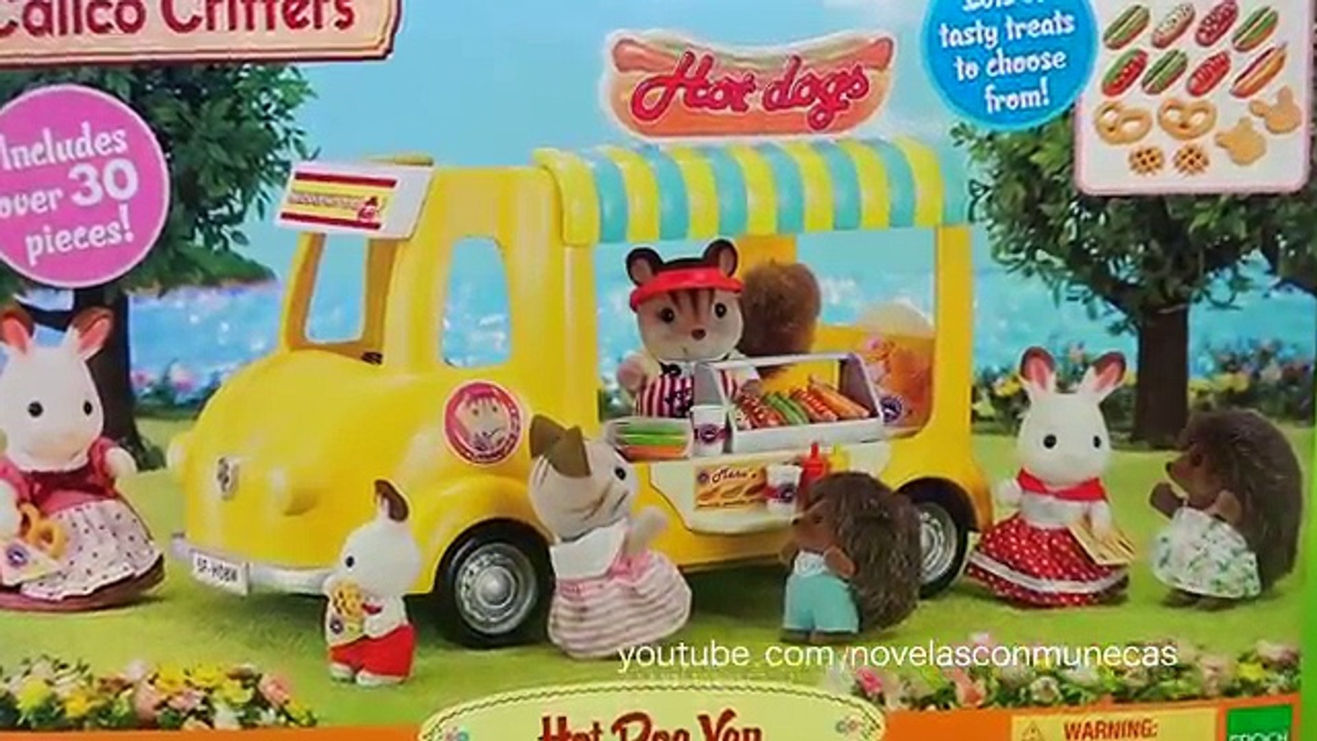 Juguetes de Calico Critters - Los animales van a comprar comida al carrito  de hot dogs - Dailymotion Video