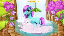 Little Pony Care Kids Game Animal Horse Hair Salon Maker Up Gameplay Video By TutoTOONS