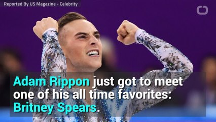 Adam Rippon ‘Went Heavy on the Deodorant’ to Meet Britney Spears