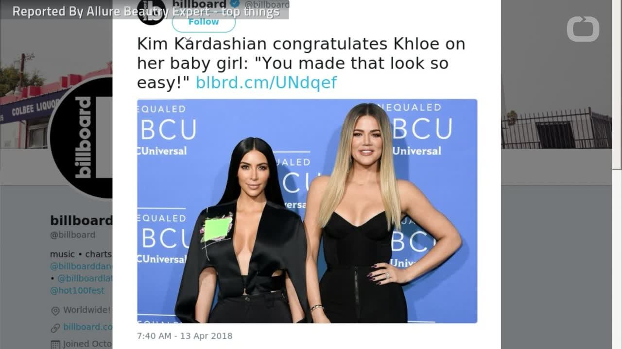 Kim Kardashian Congratulates Khloé Kardashian o...