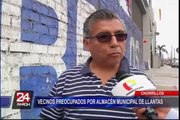 Chorrillos: vecinos preocupados por almacén municipal de llantas