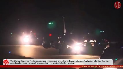 Damascus Skies Light Up As US Missiles Strike Assad Regime