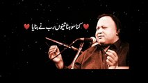 Kinna Sohna Tenu Rab ne banaya - Ustad Nusrat Fateh Ali khan || Whatsapp status video || Lyrical