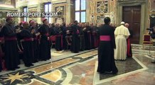 El Papa se reúne con 96 nuevos obispos que están aprendiendo este oficio en Roma