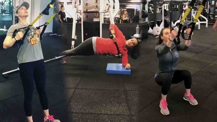 Preity Zinta working hard in gym ; VIDEO goes viral  | FilmiBeat