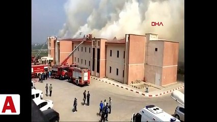 Bursa�da hastanede korkutan yangın