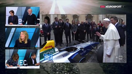 Et là, le Pape est venu bénir les monoplaces de l'ePrix