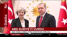 Cumhurbaşkanı Erdoğan Theresa May ile Suriye'yi görüştü