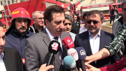 Hastanede yangın - Vali Küçük incelemelerde bulundu - BURSA