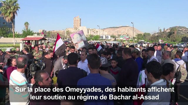 Frappes en Syrie: réactions d'habitants de Damas