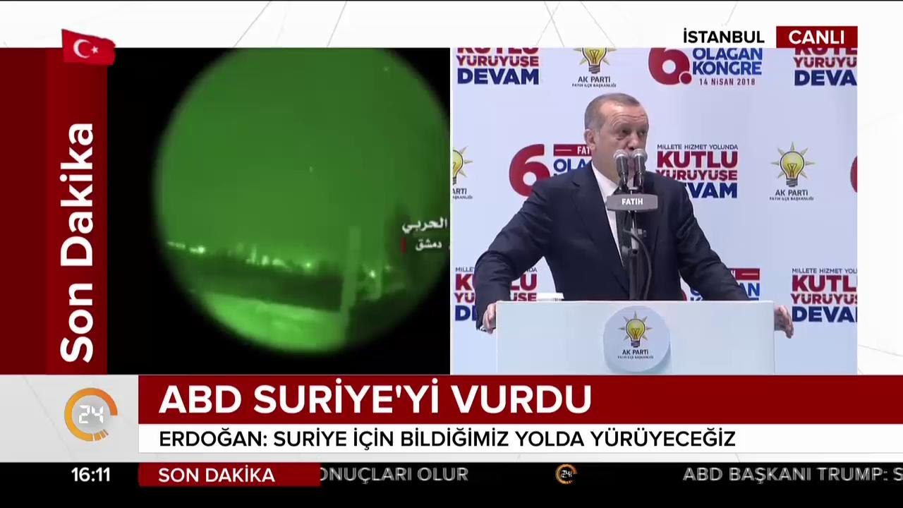 Cumhurbaşkanı Erdoğan konuşma yapıyor