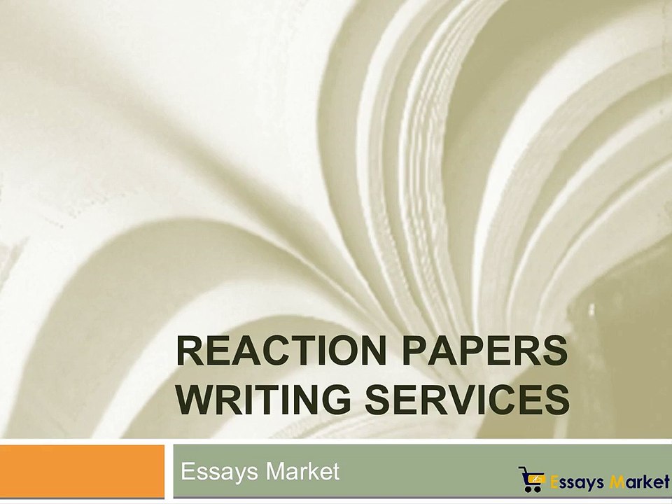 Reaction Papers Writing Services Online