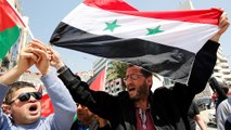 Syrie : manifestation pro-Assad après les frappes occidentales