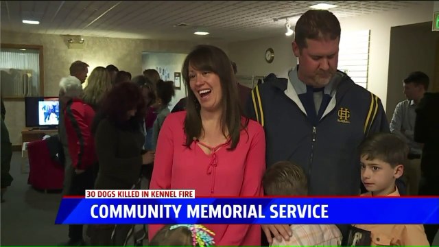 Pet Owners, Community Hold Memorial Service for 30 Dogs Killed in Kennel Fire
