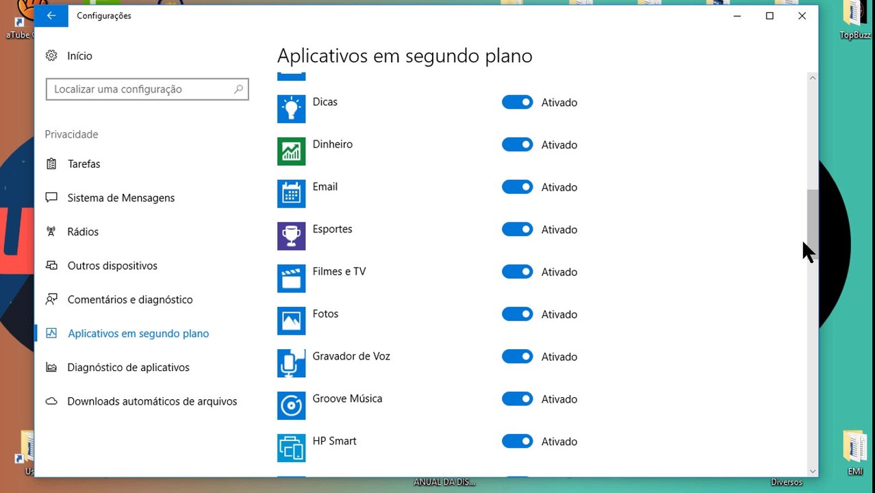 Como melhorar o desempenho do computador desativando aplicativos em segundo plano