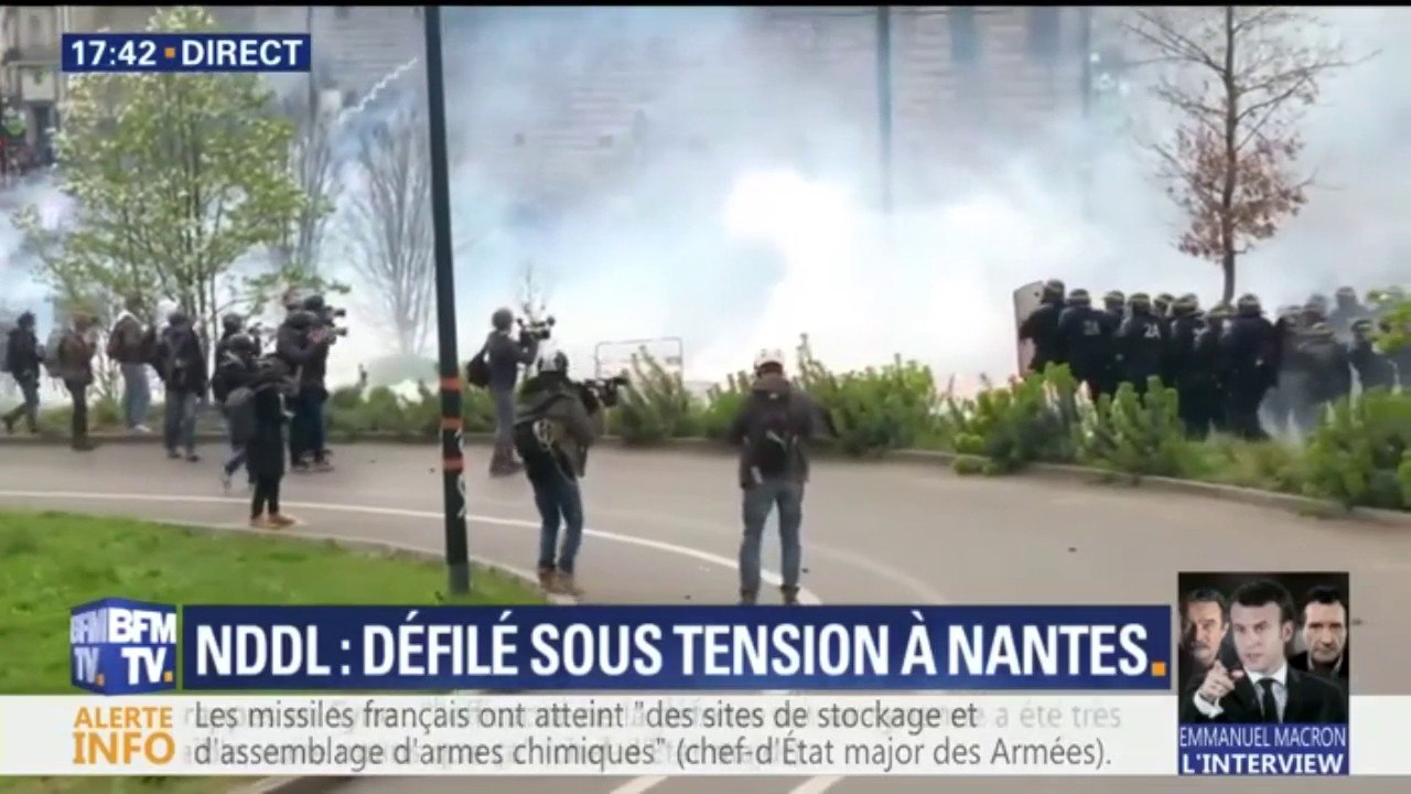 NDDL: échauffourées pendant la manifestation de soutien aux zadistes