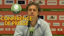 Conférence de presse Valenciennes FC - FBBP 01 (2-2) : Réginald RAY (VAFC) - Hervé DELLA MAGGIORE (BBP) - 2017/2018