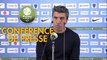 Conférence de presse Paris FC - Stade de Reims (0-3) : Fabien MERCADAL (PFC) - David GUION (REIMS) - 2017/2018