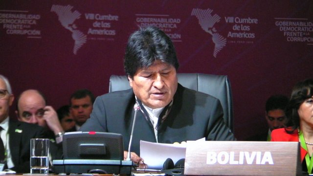 Evo Morales alerta contra una falsa lucha contra la corrupción