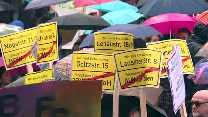 Tausende bei Demonstration gegen "Mietenwahnsinn" in Berlin