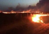 Flames Snake Across Thousands of Acres of Oklahoma Prairie Land