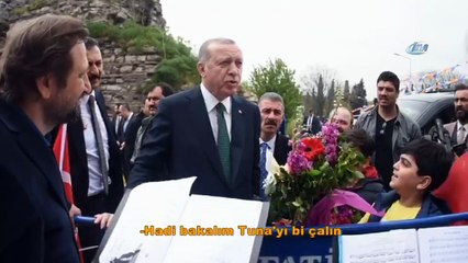 Cumhurbaşkanı Erdoğan’a Sulukule Sanat Akademisi öğrencilerden açık hava konseri