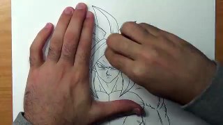 How To Draw Goku Super Saiyan 4 - Step By Step Tutorial