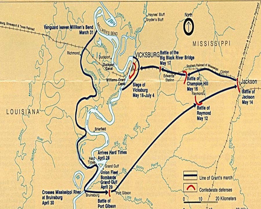 Battle of Grand Gulf: (Civil War Generals summary)