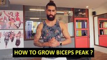 HOW TO GET BIGGER BICEPS PEAK (HINDI) | BEST EXERCISES FOR BICEPS PEAKS