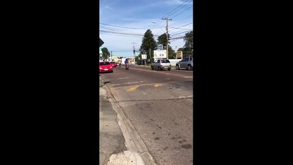 Brazilian Motorcyclist Goes Head Over Heels For Massive Speed Bump
