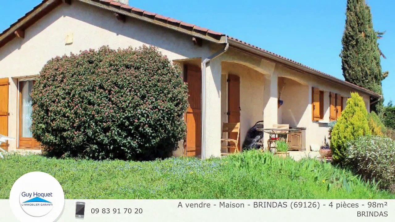 A vendre - Maison - BRINDAS (69126) - 4 pièces - 98m²