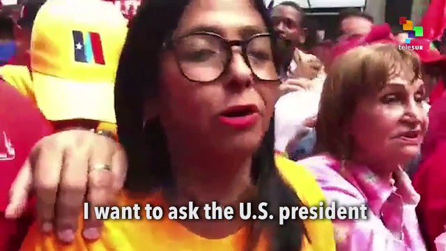 Venezuela's Delcy Rodriguez Decries The Aggression Against Syria