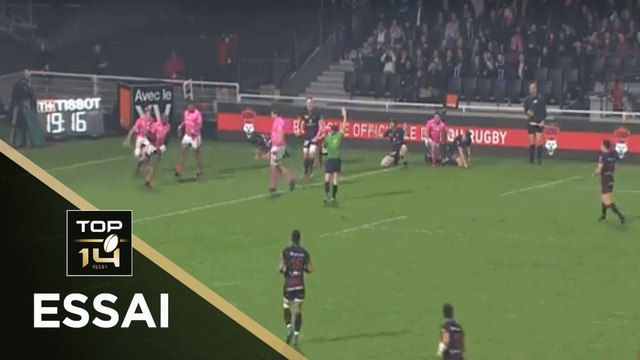 TOP 14 - Essai de PENALITE (LOU) - Lyon - Paris - J24 - Saison 2017/2018