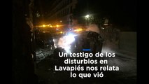 Un testigo de los disturbios en Lavapiés: 