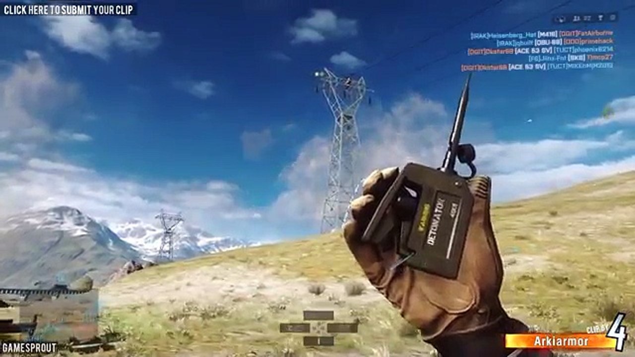 Battlefield 4 Random Moments #72 (Flying Objects, Repair Tool Drawing!)