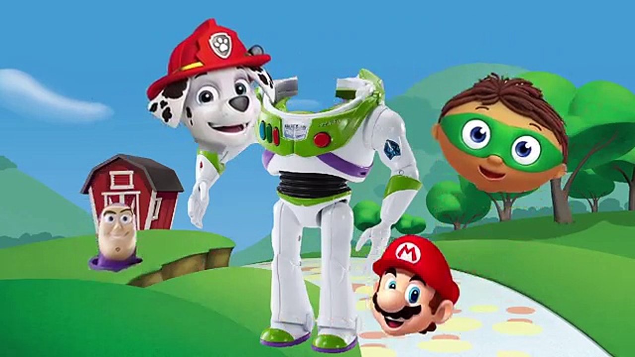 Wrong Heads Hulkbuster Mickey Mouse Finger Family Song | Green Pig, Donald Duck, Paw Patrol Rubble