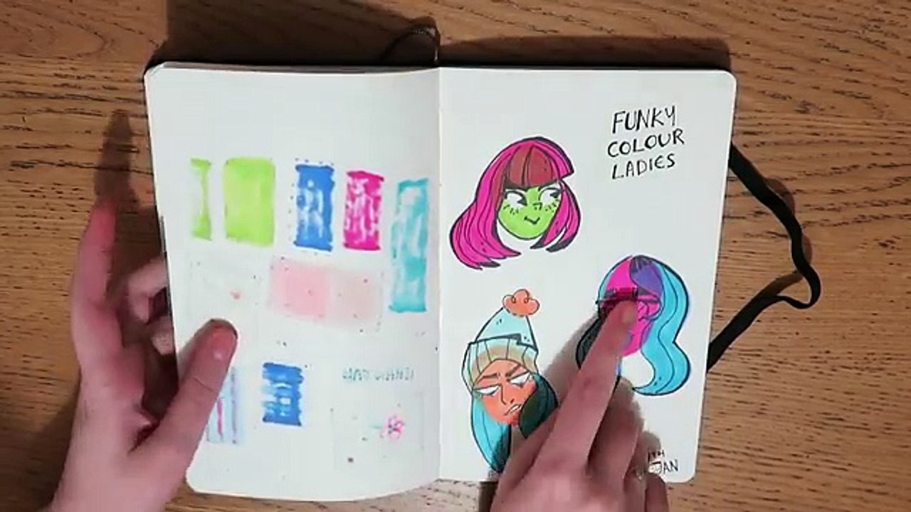 Stephs Moleskine SKETCHBOOK TOUR! video Dailymotion