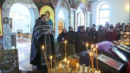 Funerales de víctimas del incendio del centro comercial en Kémerovo