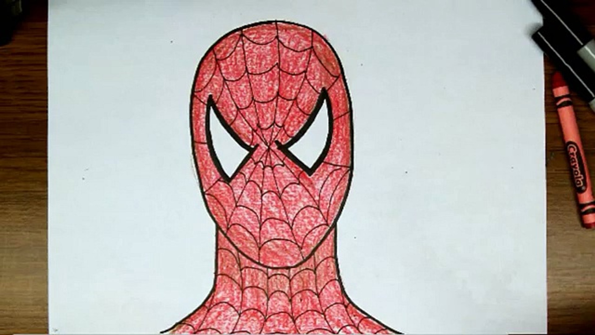 spiderman drawing easy