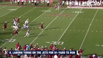 FSU Freshman Khalan Laborn Takes Off On 91-Yard TD Run