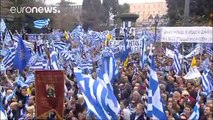 Cientos de miles de griegos se manifiestan para reivindicar el nombre de Macedonia