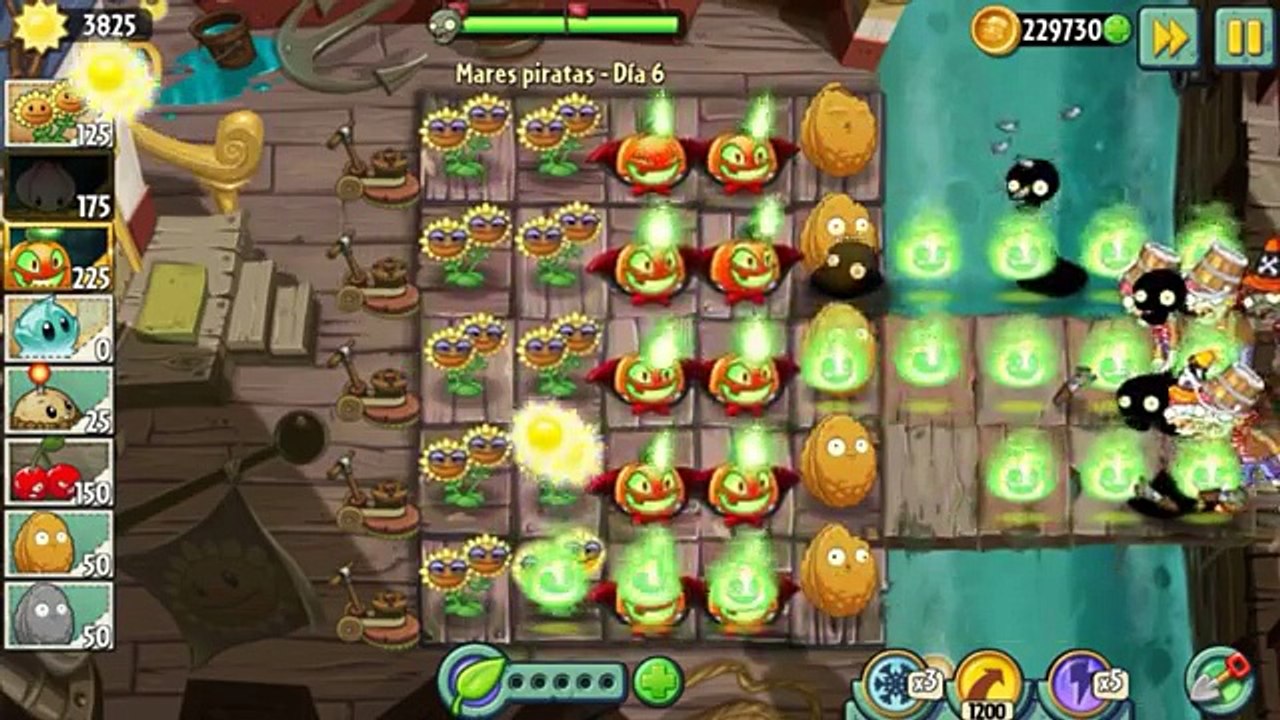 Plants Vs Zombies 2 Calabaza de Fuego Vs Calabaza Iluminada