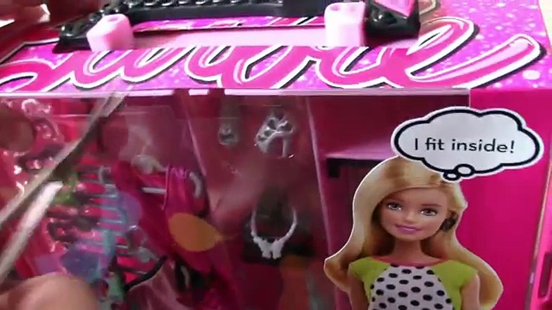 ⁣Шкаф для кукол барби розовая мебель Barbie Fashionistas Ultimate Closet распаковка переодеваем куклу