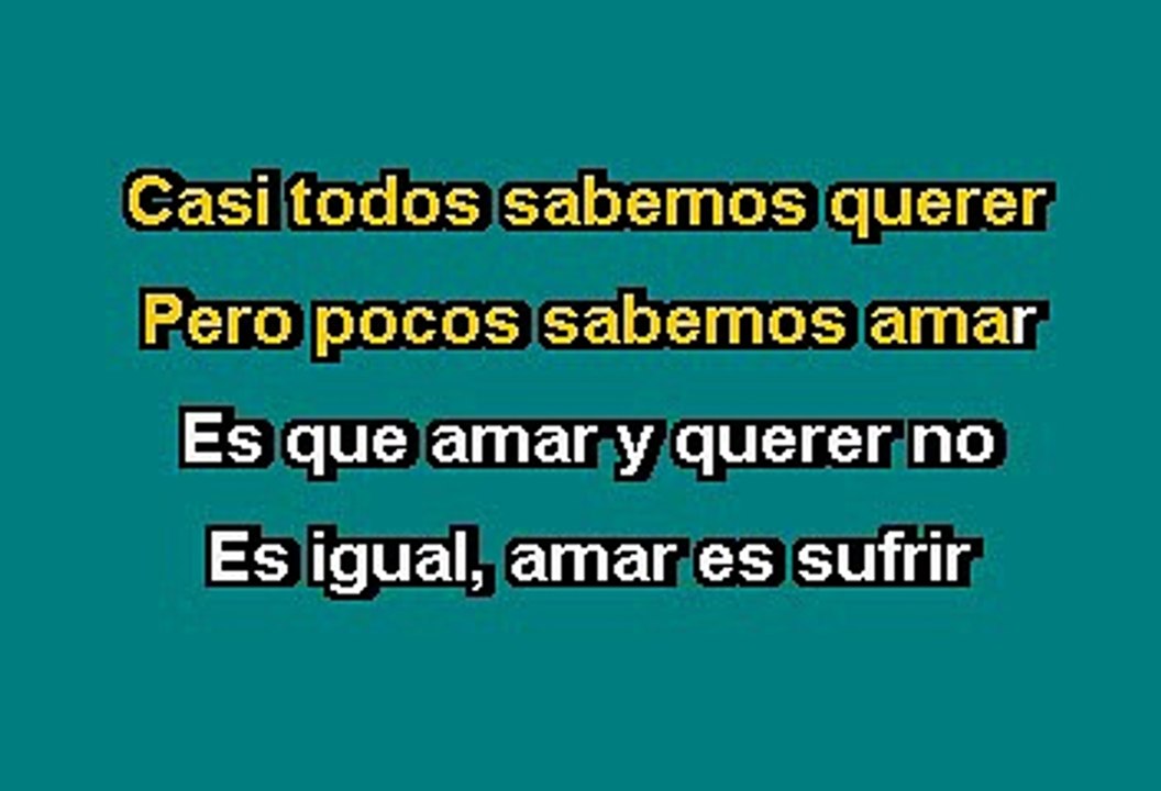 JOSE JOSE - AMAR Y QUERER (KARAOKE CON VOZ GUIA)