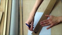 DIY - how to make a cardboard drawer (2) (corrugated cardboard furniture) HD