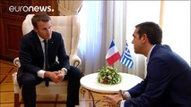 Macron en Atenas: 
