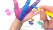 Learn Colors with How To Make DIY Body Paint & Yogurt Putty Clay The Finger Family Song Nursery