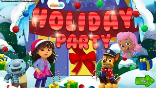 PAW Patrol Bubble Guppies Dora in Nick Jr Holiday Party Game