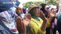 Manifestación multitudinaria en Rabat en solidaridad con los detenidos en las protestas del Rif