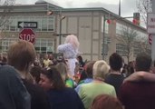 Crowds Gather in Mike Pence's Hometown for First Official Gay Pride Event